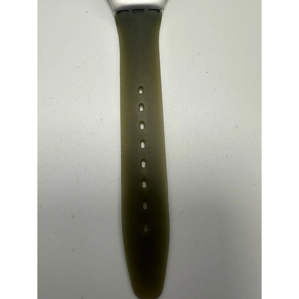 Swatch Watch SPARKLING OLIVE Irony YLS1017 2002 New Battery 33MM 7.5